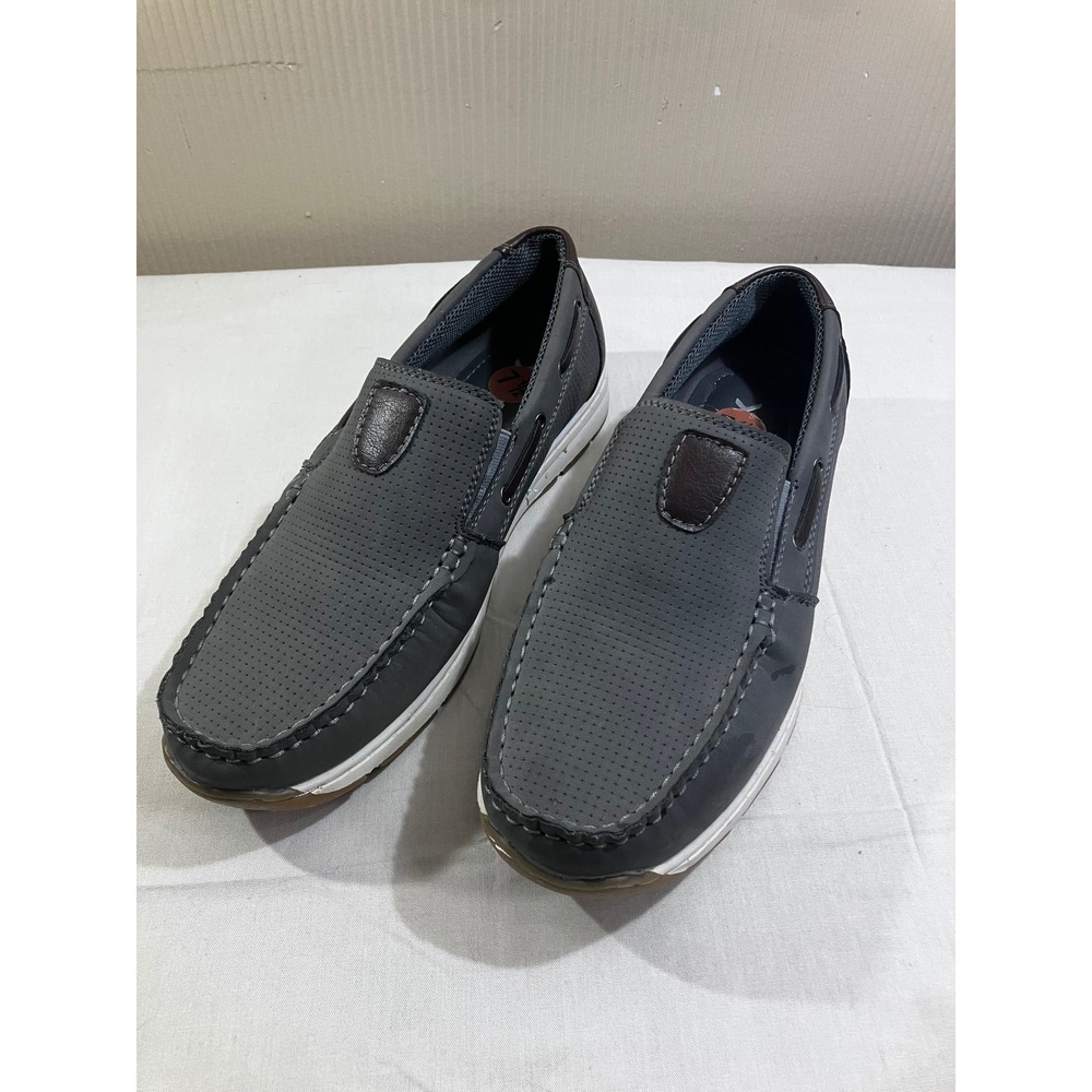 XRAY Men‎ Gray Brown XRW2548 Ultimate Comfort Slip On Loafer Boat Shoes 7.5